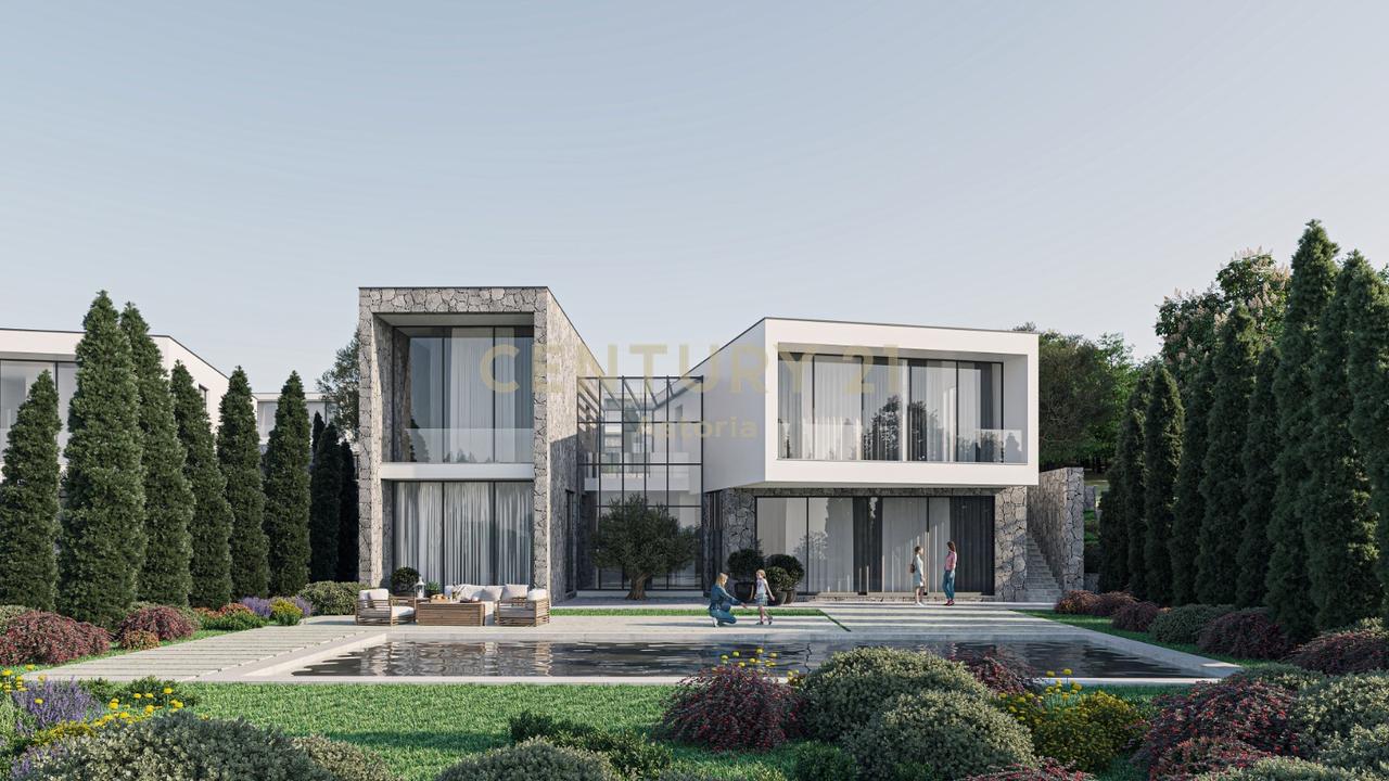 1+1 apartment with balcony, veranda, and lake view at Farka Lake Front residence