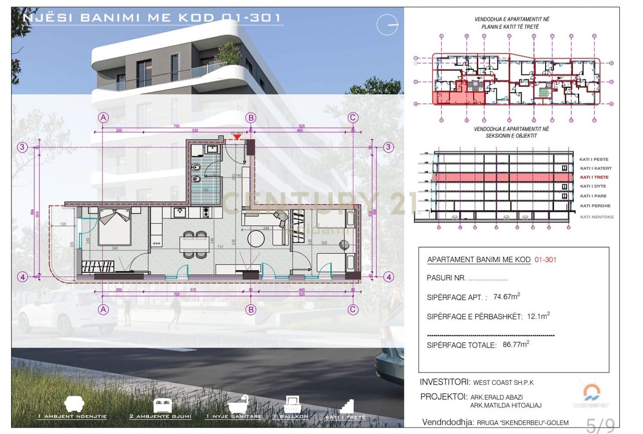 Apartment 2+1 For Sale in West Coast Residence – Only 350m from the Sea