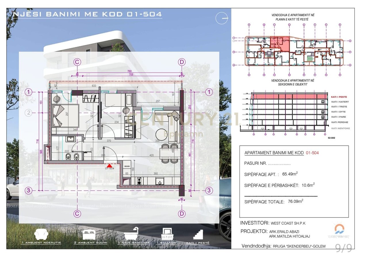 Apartment 2+1 For Sale in West Coast Residence – Only 350m from the Sea