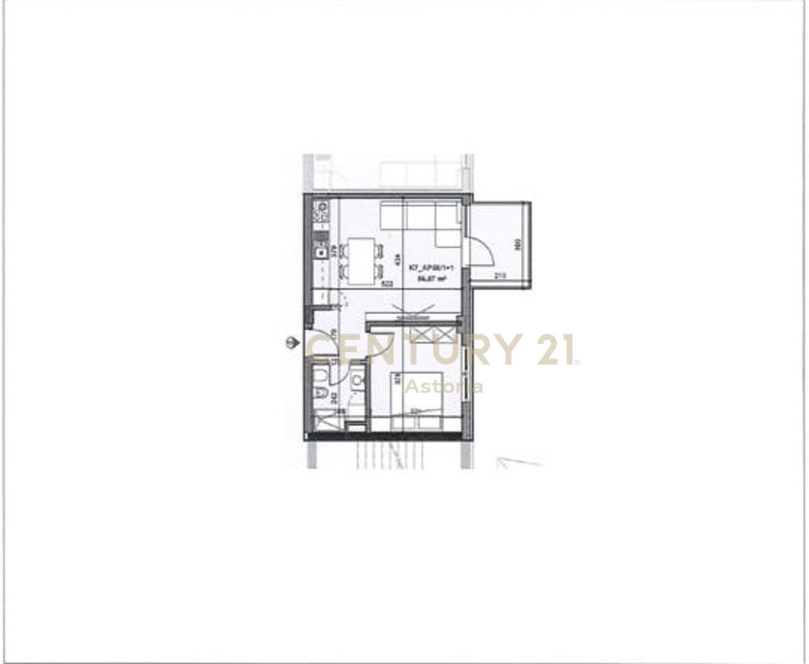 APARTMENT 1+1 FOR SALE IN JORDAN RESIDENCE, NEW BOULEVARD