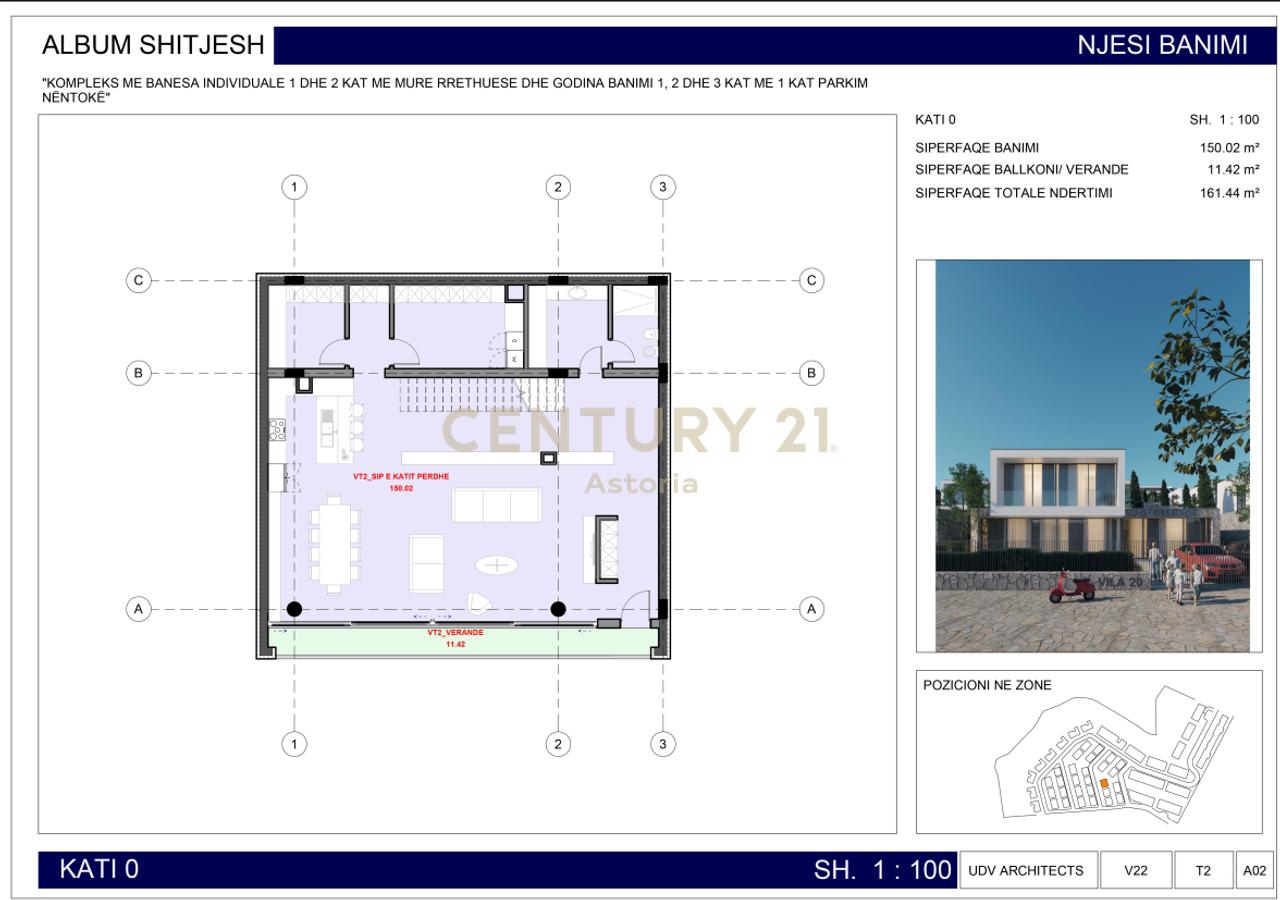 Villa moderna con un terreno di 464 m² e 2 posti auto nella residenza Farka Lake Front.