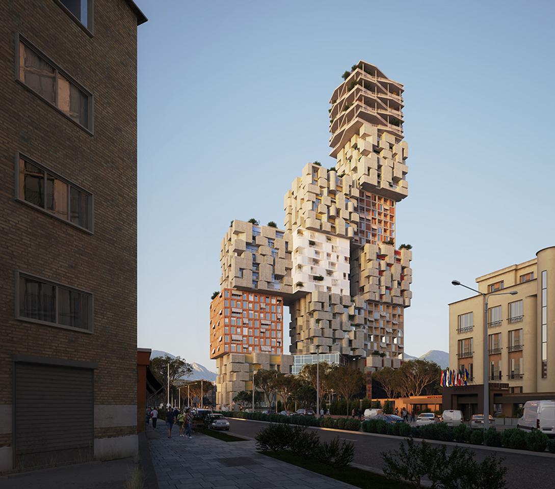 Appartamento 2+1+2 in vendita in "Hora Vertikale Residence", Via Muhamet Gjollesha – Tirana