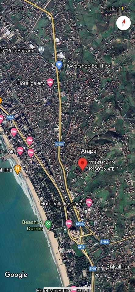 Price reduced! Opportunity Land for sale in Arapaj, Durres!!!