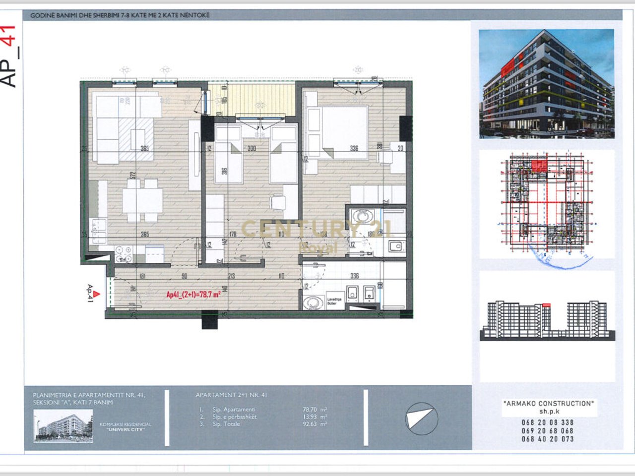 APPARTAMENTO 2+1 IN VENDITA A UNIVERS CITY