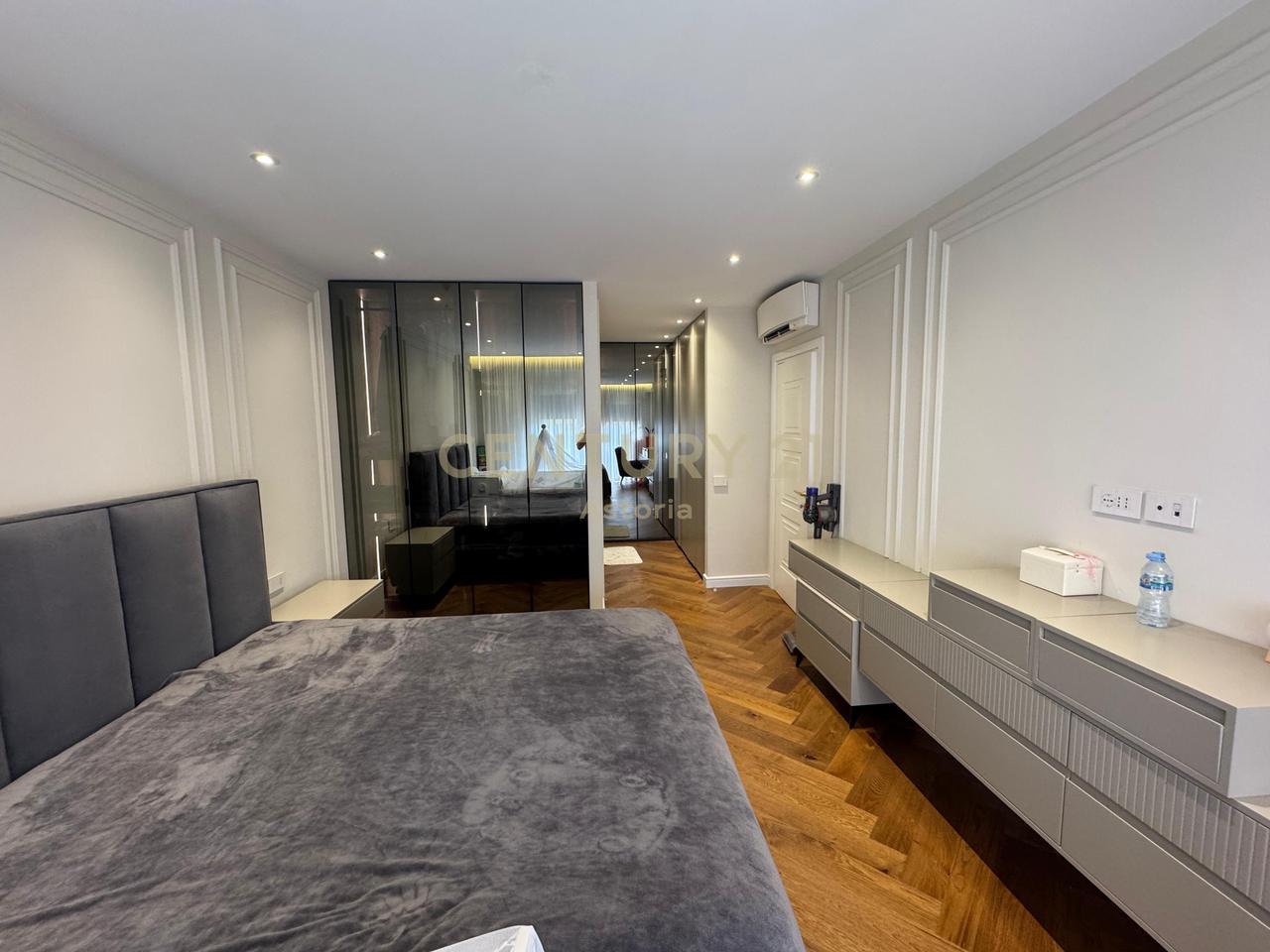 Premium apartment for rent 2+1+2+2 balconies with parking space at Olympic Residence Tirana