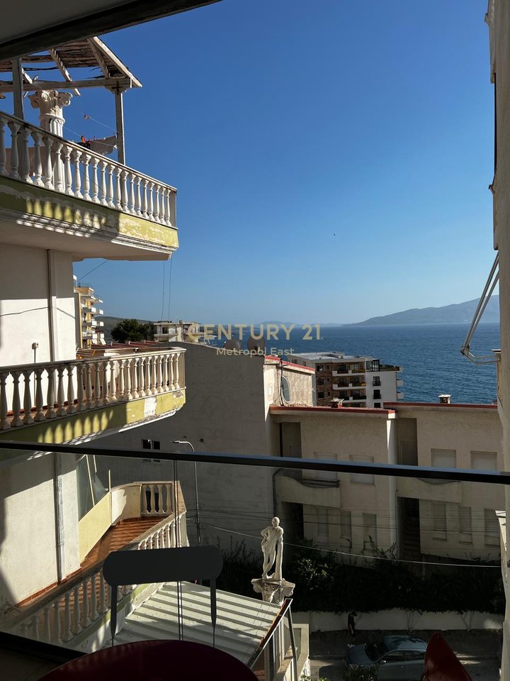 1+1 APARTMENT FOR SALE WITH SEA VIEW IN THE TOURIST AREA OF SARANDA
