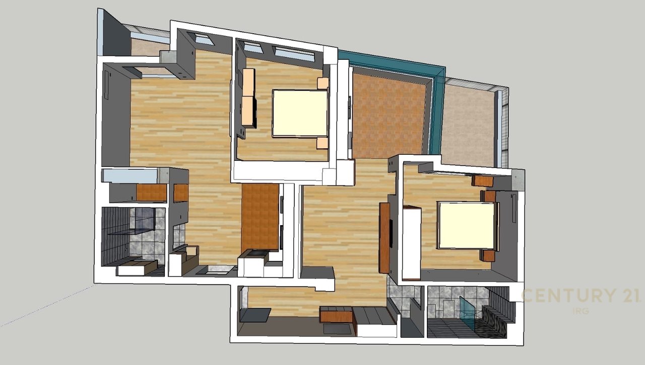 2 Apartamente 1+1 ne Komune te Parisit!
