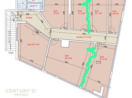 COMMERCIAL SPACE FOR RENT 183m, PARIS MUNICIPALITY!