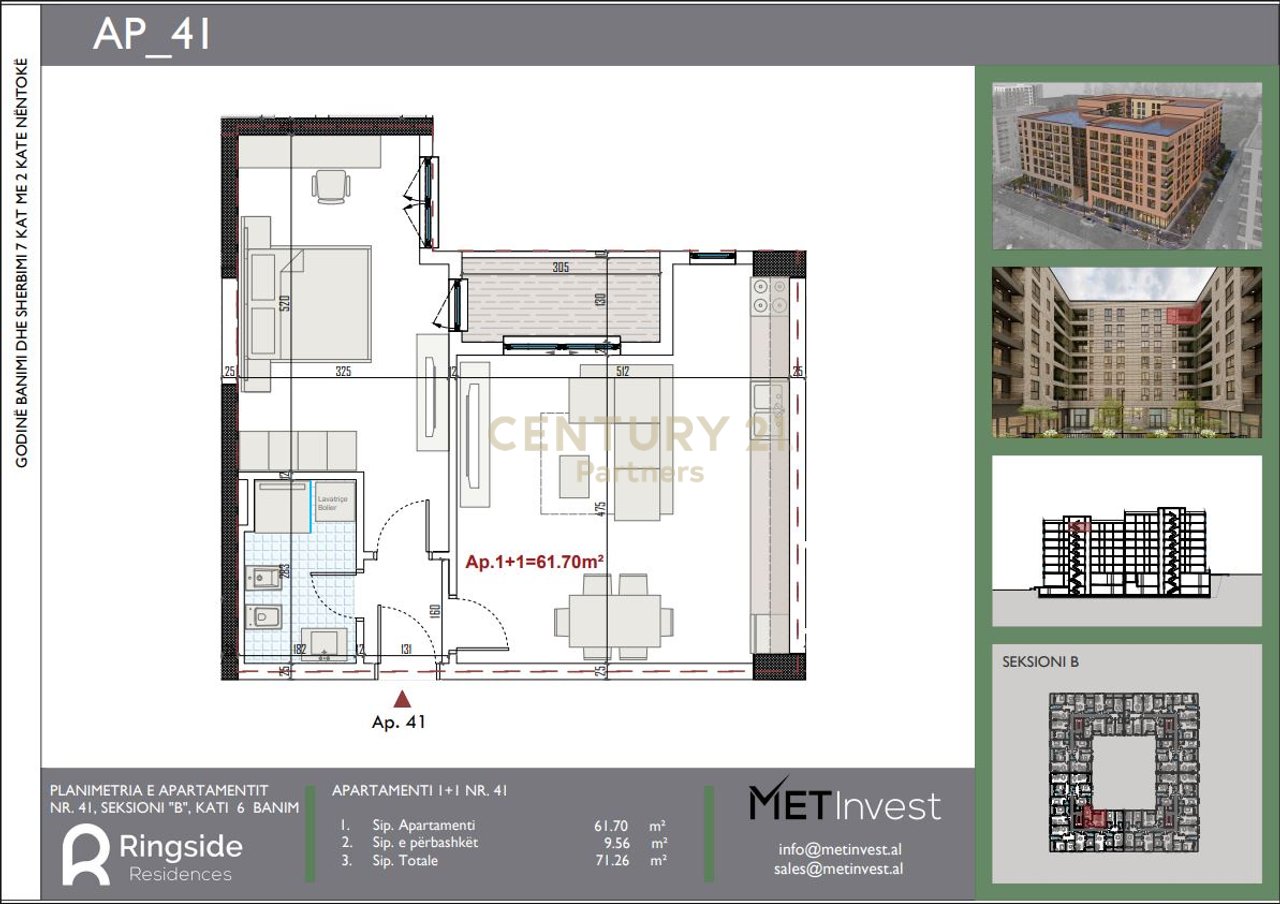 IN VENDITA 1+1 IN RINGSIDE RESIDENCE!