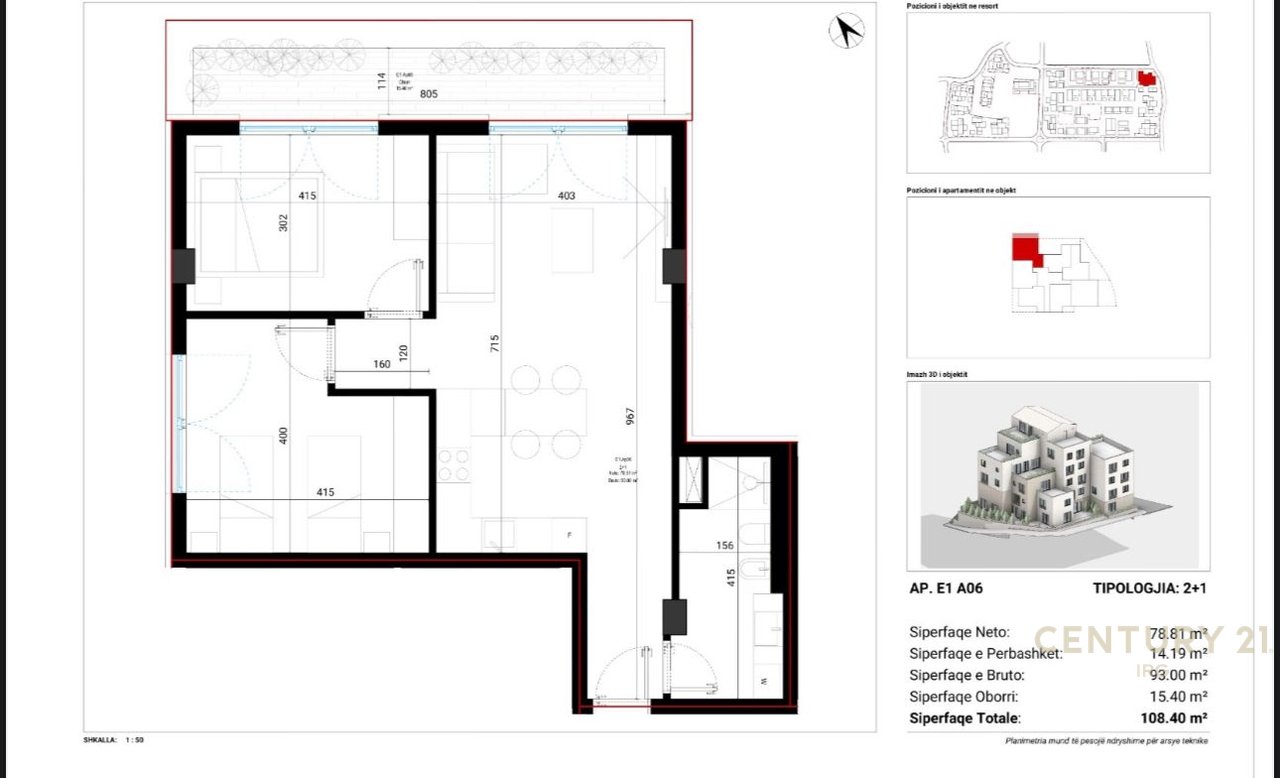 Appartamento 2+1 con cortile a Drimadhes – Piazza del Villaggio!