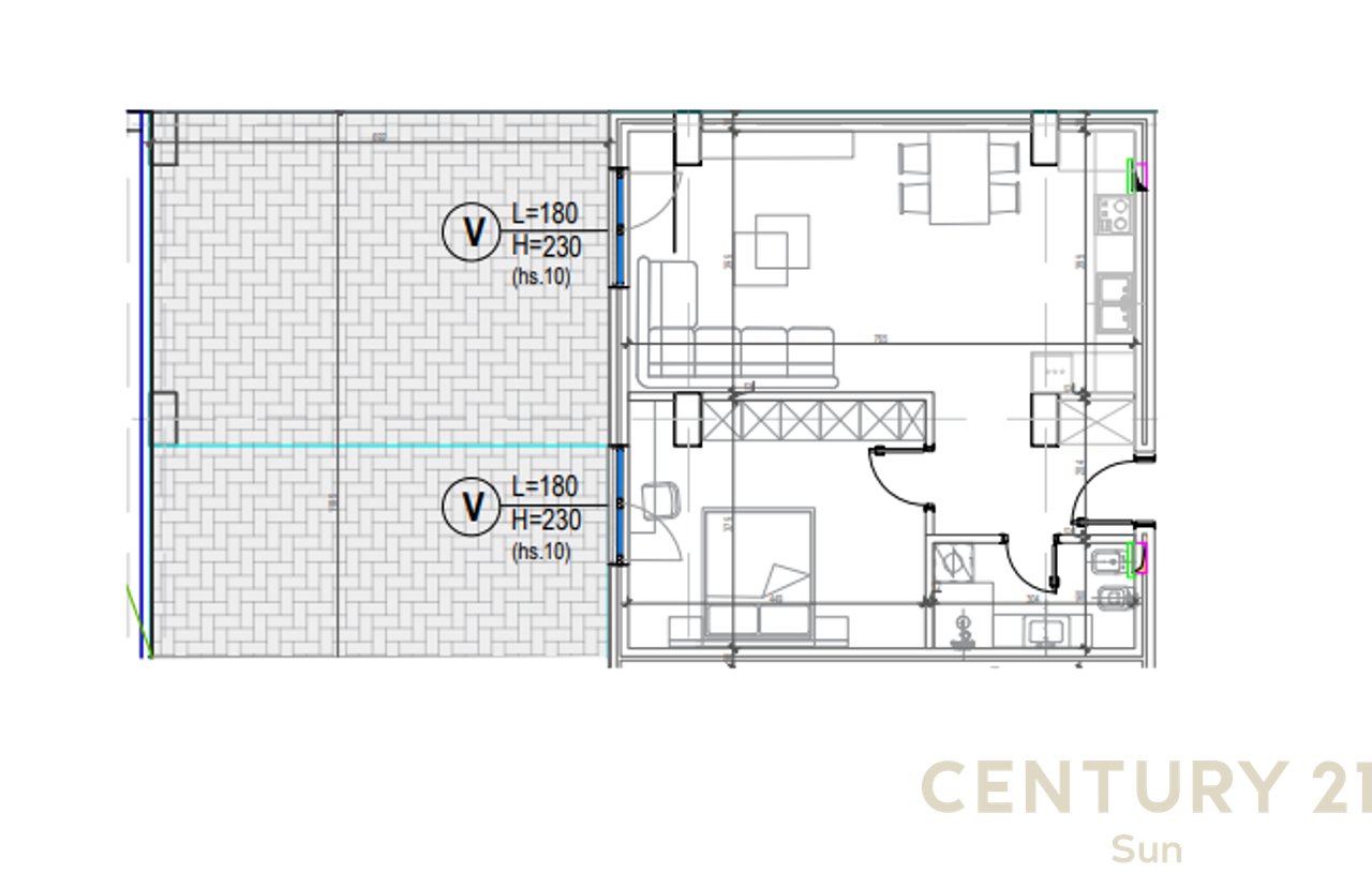 APARTAMENT 1+1 PER SHITJE TEK KODRA E DIELLIT 2 !
