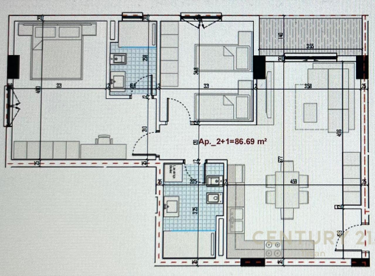 Appartamento 2+1+2 in vendita, a Ringside Residence, Paskuqan!