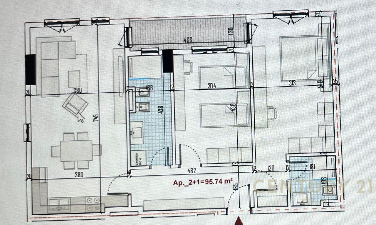 Appartamento 2+1+2 in vendita, nel Ringside Residence, Paskuqan!