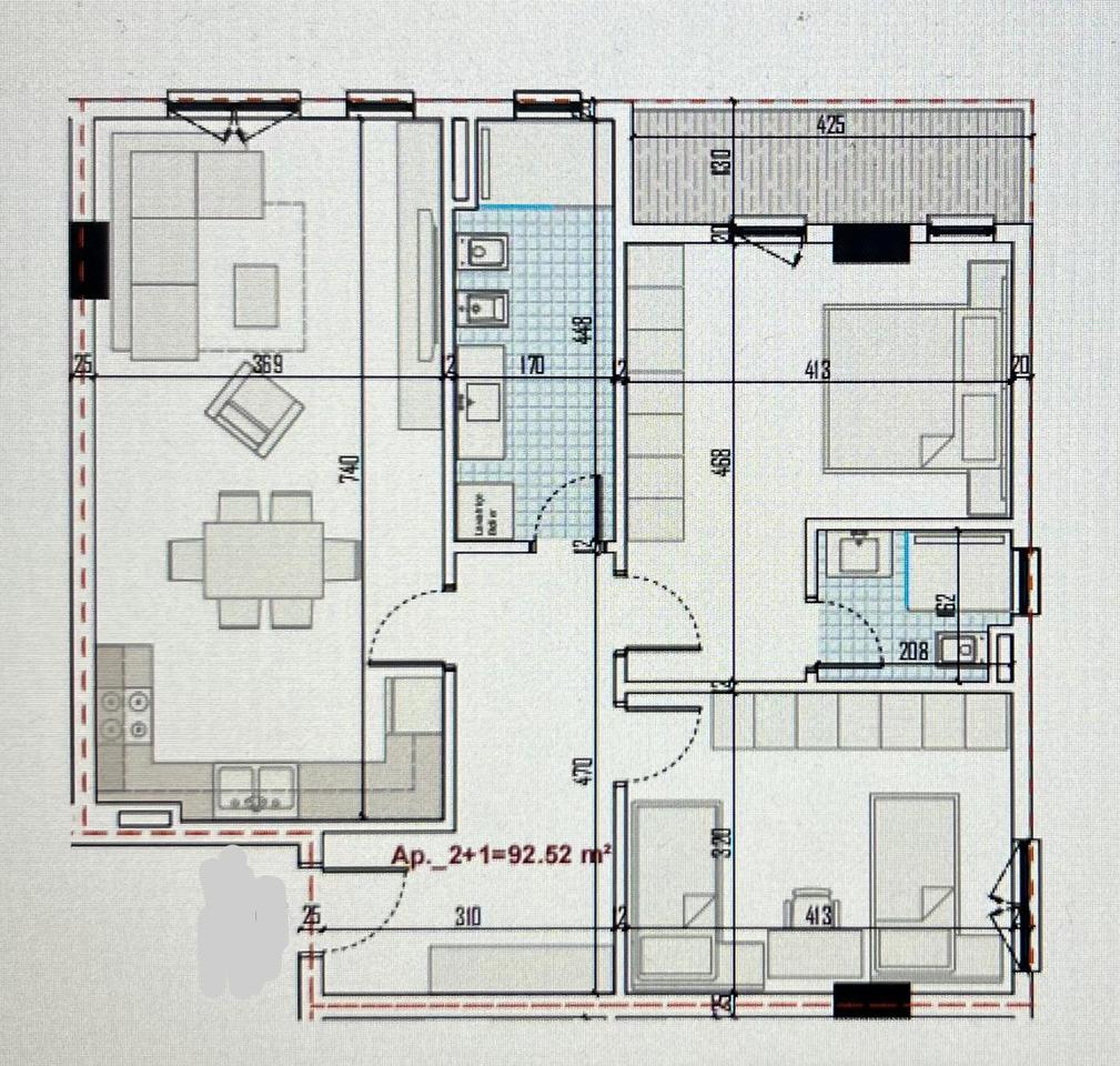 Appartamento 2+1+2 in vendita, a Ringside Residence, Paskuqan!