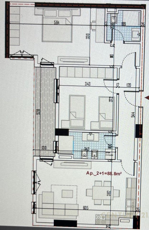 Shitet apartament 2+1+2, ne Rezidencen Ringside, Paskuqan!