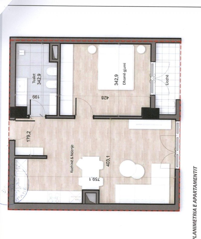 KOMPLEKSI SPLENDOR, SHESIM APARTAMENT 1+1