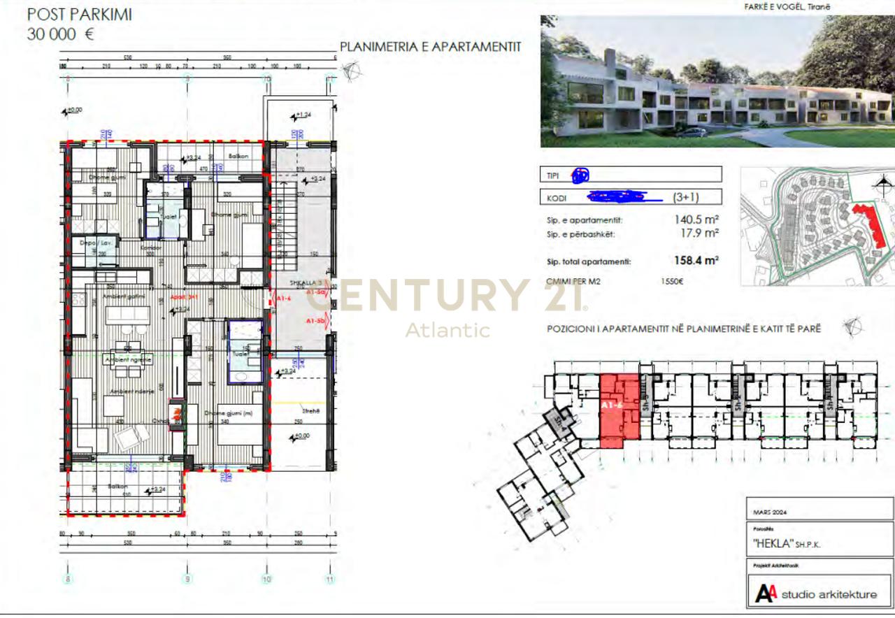 HEKLA RESIDENCE , 3+2+depo+garderobe+ballkon,- 245,520€ | 158.4 m²