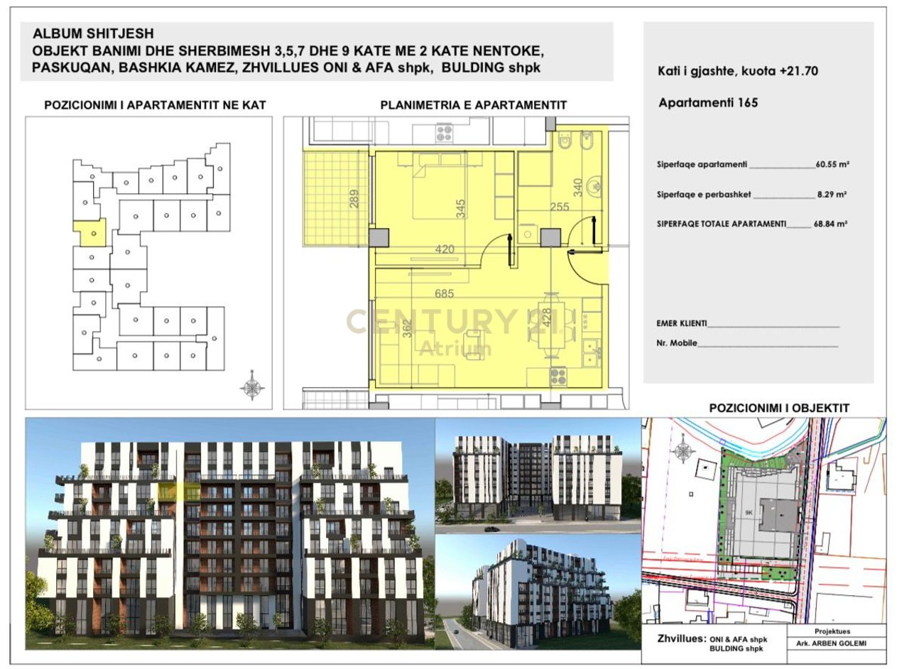 Appartamento 1+1 in vendita al Belfiore Residence 2, Paskuqan!