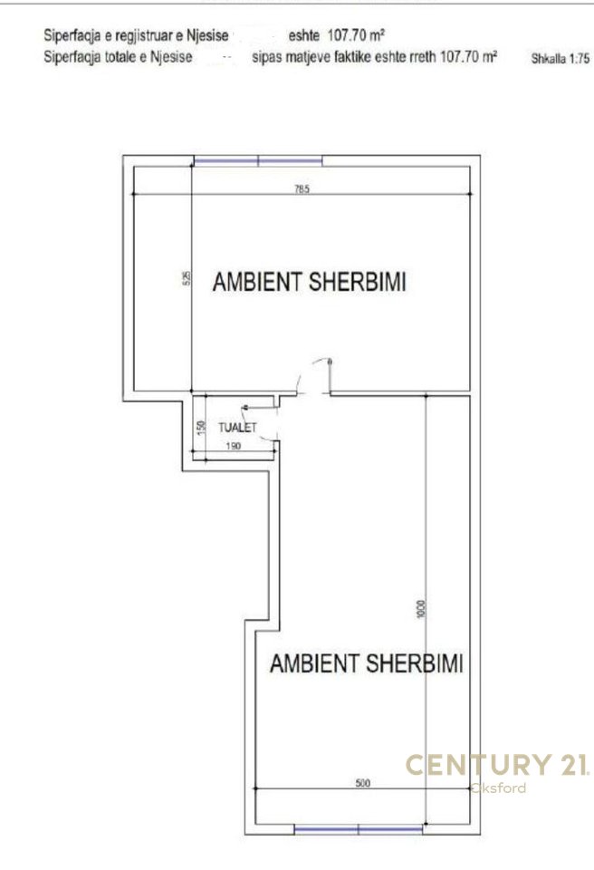 AMBIENT KOMERCIAL PER SHITJE NE ZONEN E PAZARIT TE RI