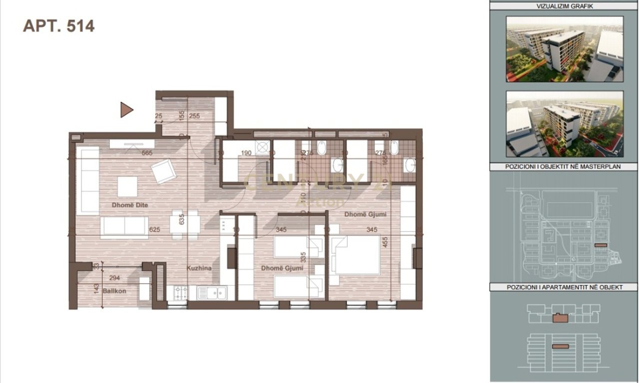 SHESIM APARTAMENT 2+1,UNIVERS CITY-QTU!