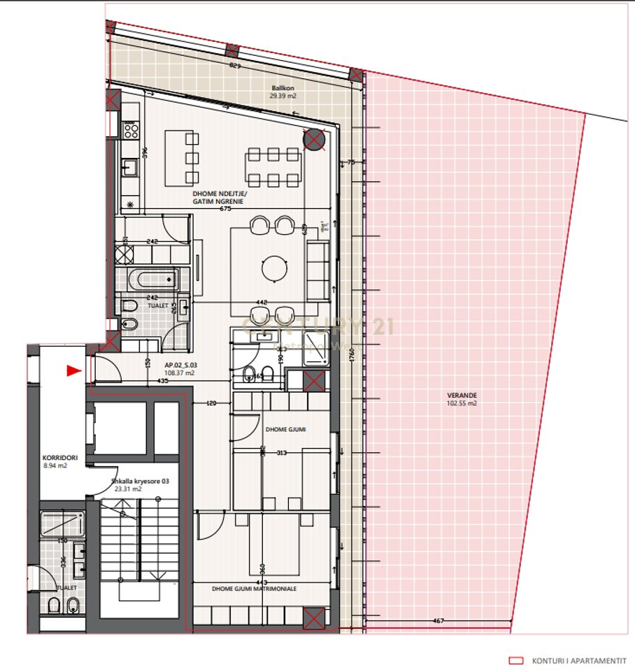 Apartament 3+1+Post Parkimi Për Shitje në Vlora Marina !