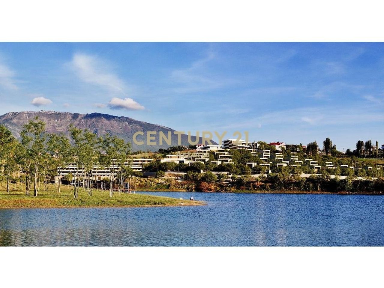 1+1 apartment with balcony and lake view in the Farka Lake Front residence.