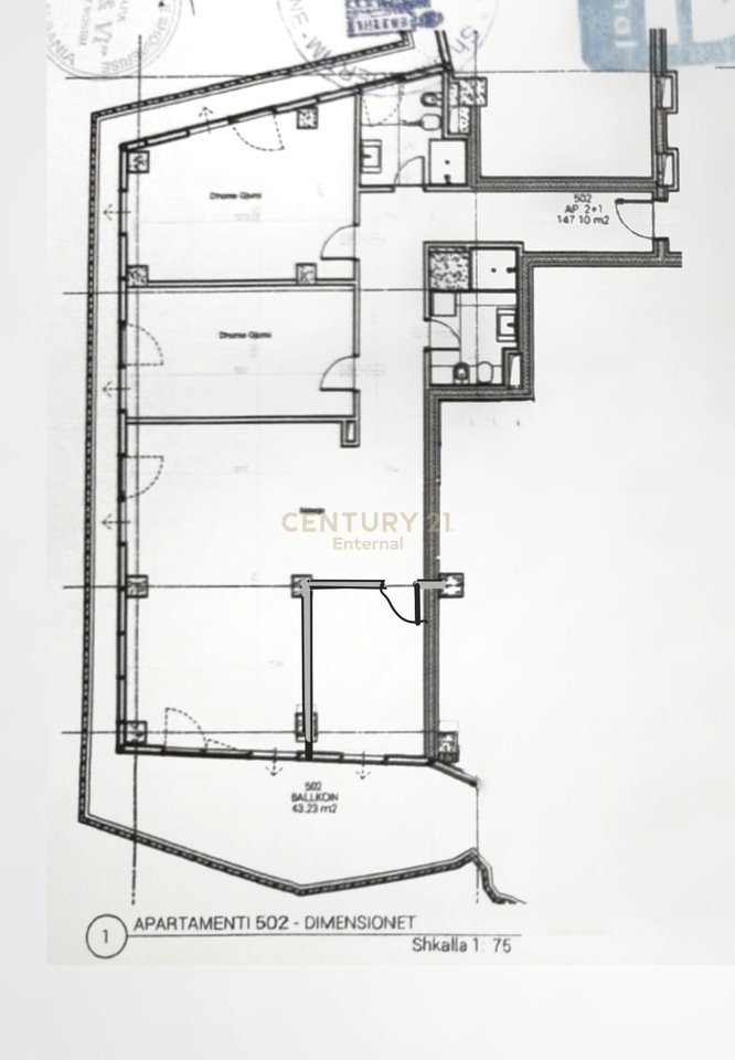 APARTAMENT 3+1+2 POSTE PARKIMI TIRANA'S ROCK
