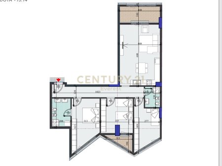 COLONNADE RESIDENCE, SHESIM APARTAMENT 3+1+2!