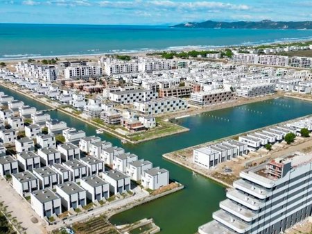 SHESIM APARTAMENT 1+1 TEK TURQUOISE MARINA, GJIRI I LALEZIT