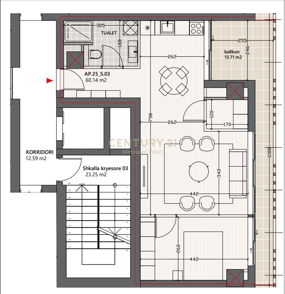 Apartment 1+2 For Sale in Vlora Marina!