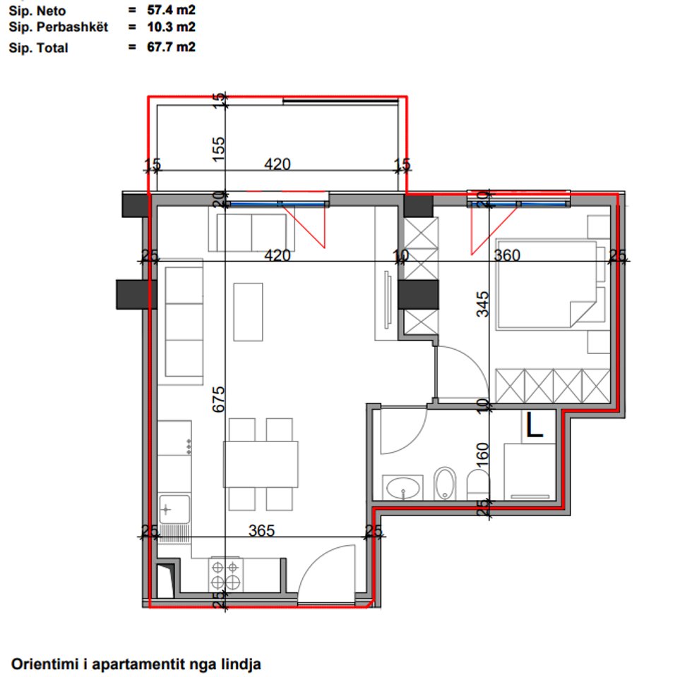 Apartment 1+1 for sale in the "Viva 1" Complex, Javer Malo Street, Tirana!
