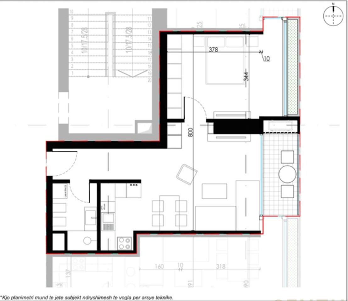 FOR SALE APARTMENT 1+1+BALCONY AT "LION RESIDENCE 2"!