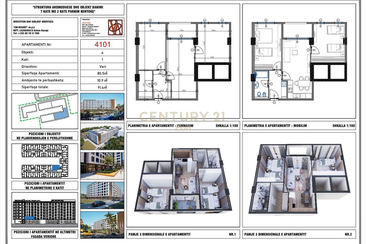 FOR SALE 2+1 AT V.M Residence!