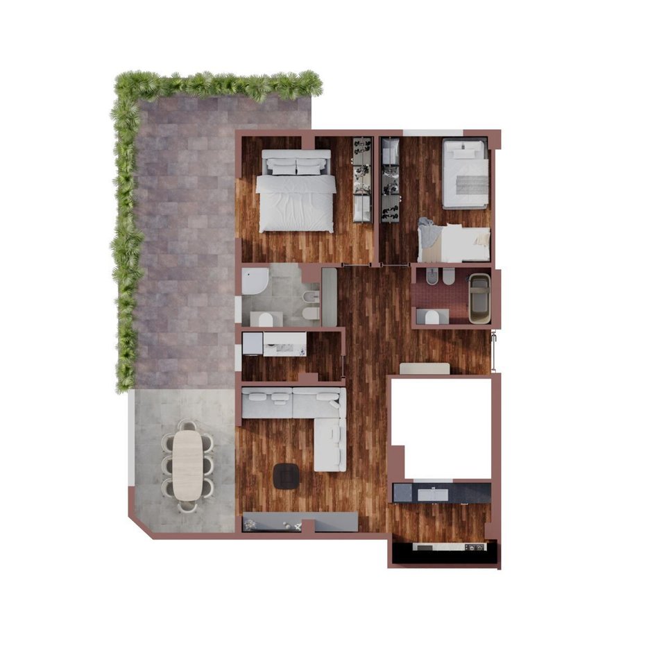IN AFFITTO APPARTAMENTO MODERNO 2+1+2 CON POSTO AUTO!!