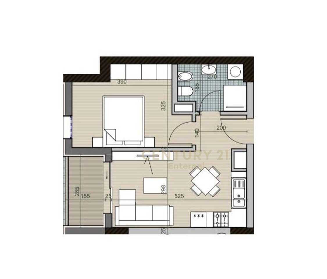 Appartamento 1+1 in vendita a Univers City, Tirana con SUPER PREZZO - 60.000€