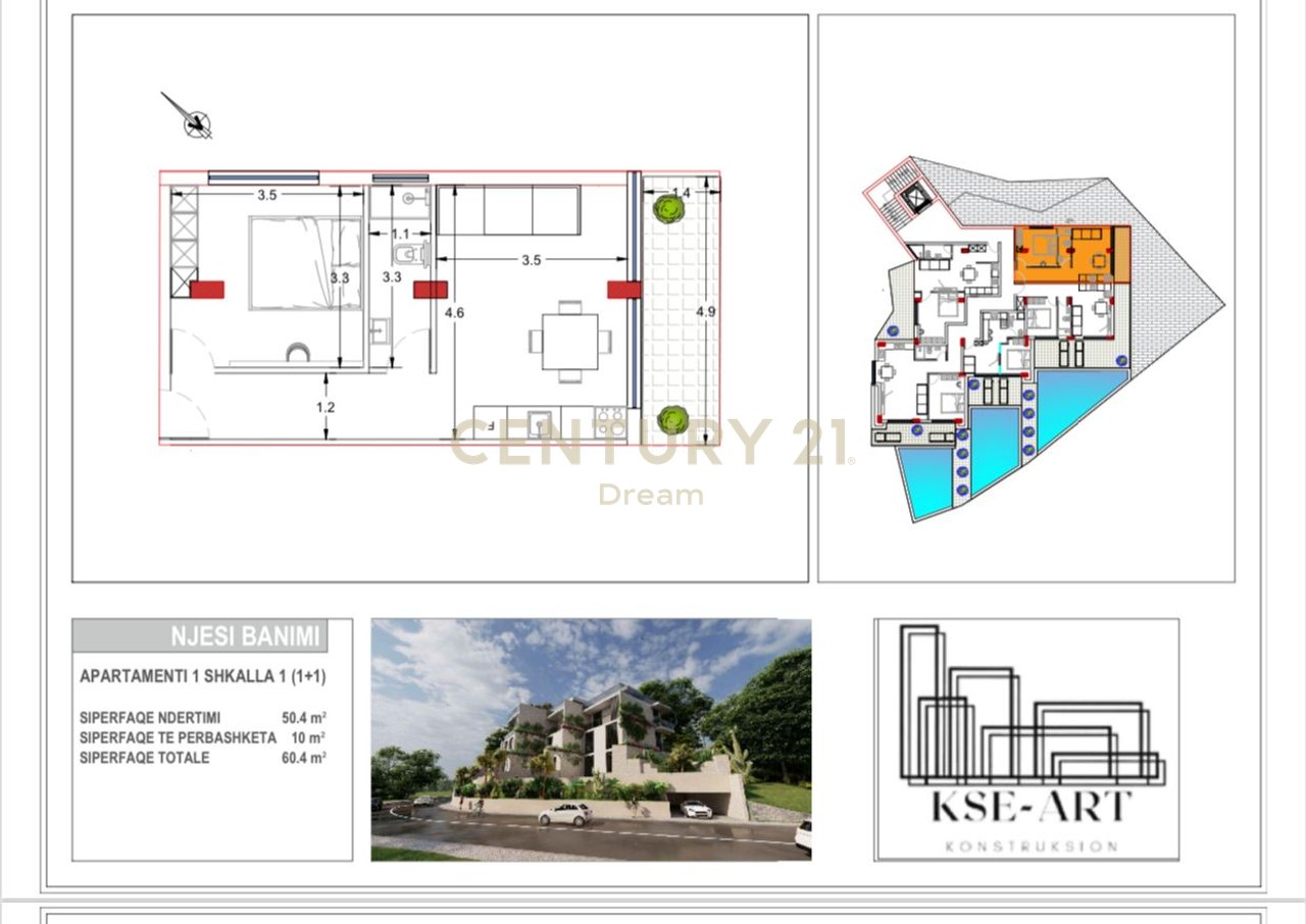 APARTMENT 1+1 FOR SALE AT THE RESIDENCE "RADHIMA", VLORE ‼️