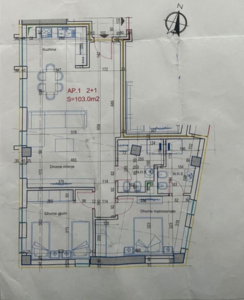 Apartament 2+1+2 për Shitje – Ali Demi, Rruga Ali Visha