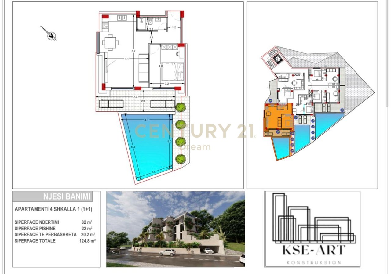 APARTMENT 1+1 WITH POOL FOR SALE AT RESIDENCE ''RADHIMA'', VLORE ‼️