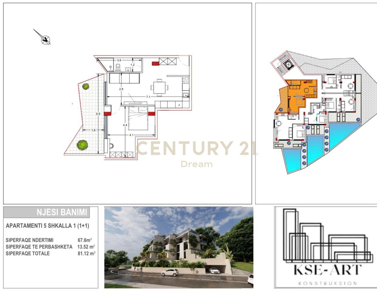 APARTMENT 1+1 FOR SALE AT RESIDENCE ''RADHIMA'', VLORE ‼️