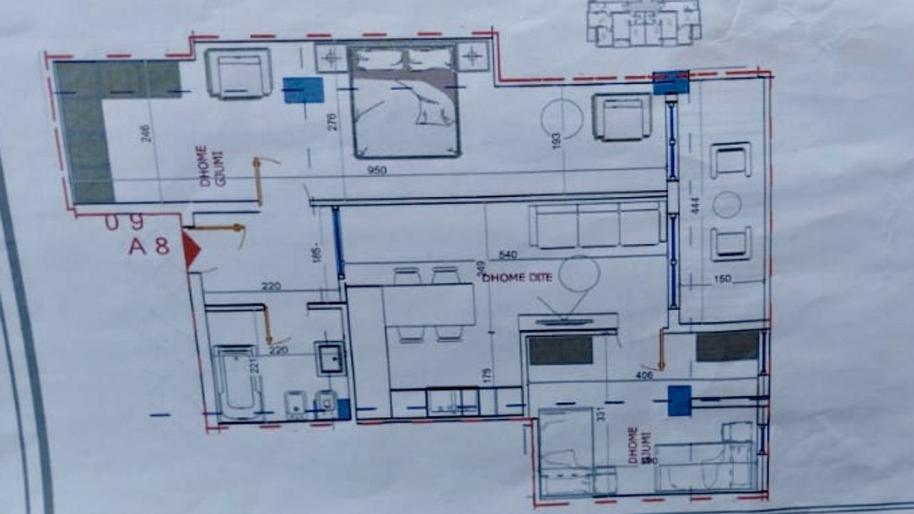 Apartment 2+1 in Golem – 100m from the sea!