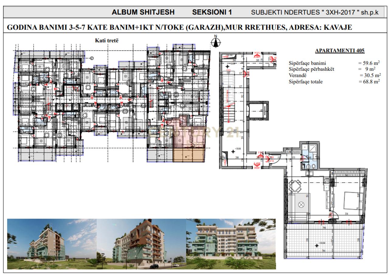Apartment 1+1 for sale in Golem – Payment in installments!