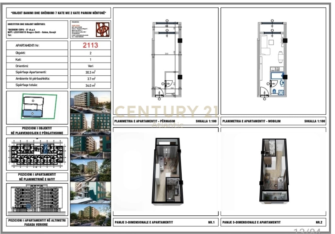 1+1 Studio Apartments For Sale in Golem, Durres New construction - €40,800 | 34 m²