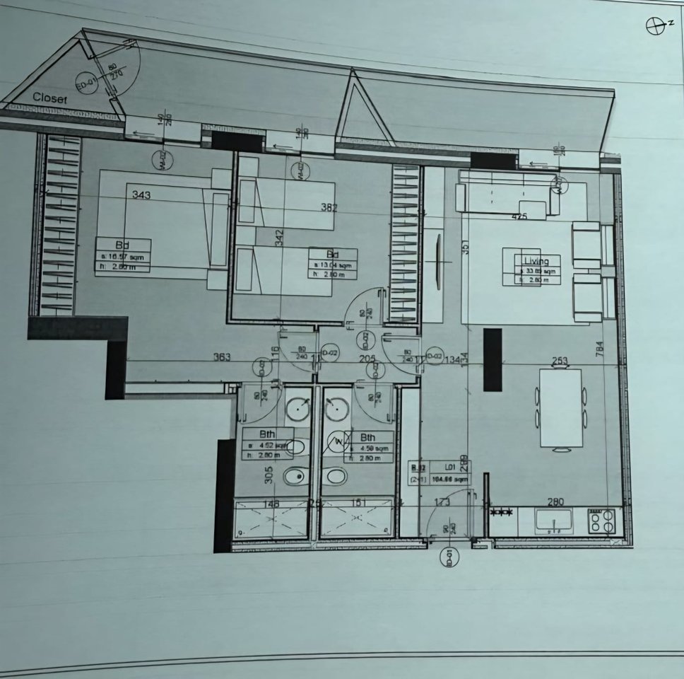 2+1+2 for rent at Altana, Dinamo Complex for office.
