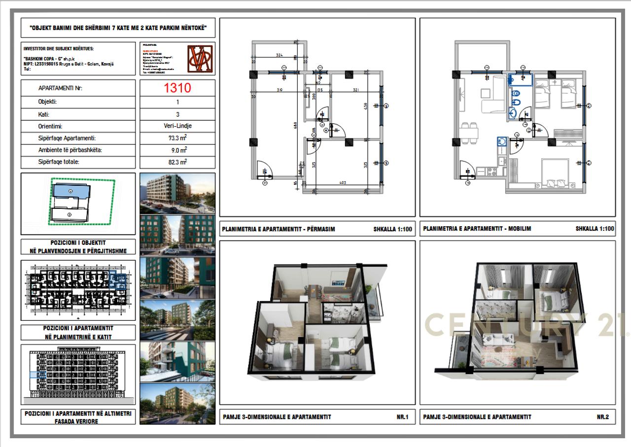 SHITET APARTAMENT 2+1 NE VALE VERDE RESIDENCE, GOLEM!