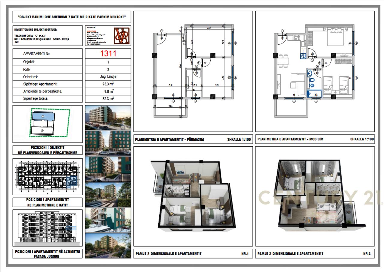 SHITET APARTAMENT 2+1 NE VALE VERDE RESIDENCE, GOLEM!