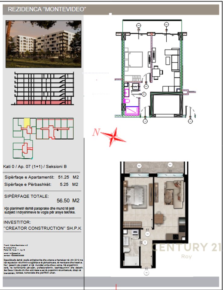 APARTMENT 1+1 FOR SALE MONTEVIDEO RESIDENCE TE MALI ROBIT!