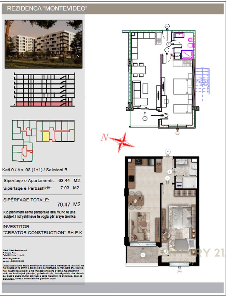 APARTMENT 1+1 FOR SALE MONTEVIDEO RESIDENCE TE MALI ROBIT!