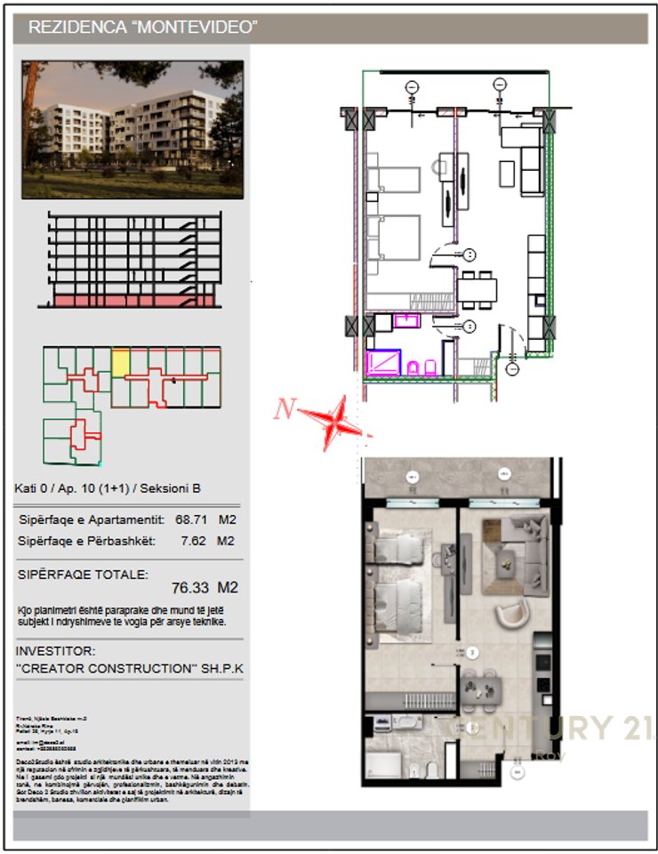 APARTMENT 1+1 FOR SALE MONTEVIDEO RESIDENCE TE MALI ROBIT!