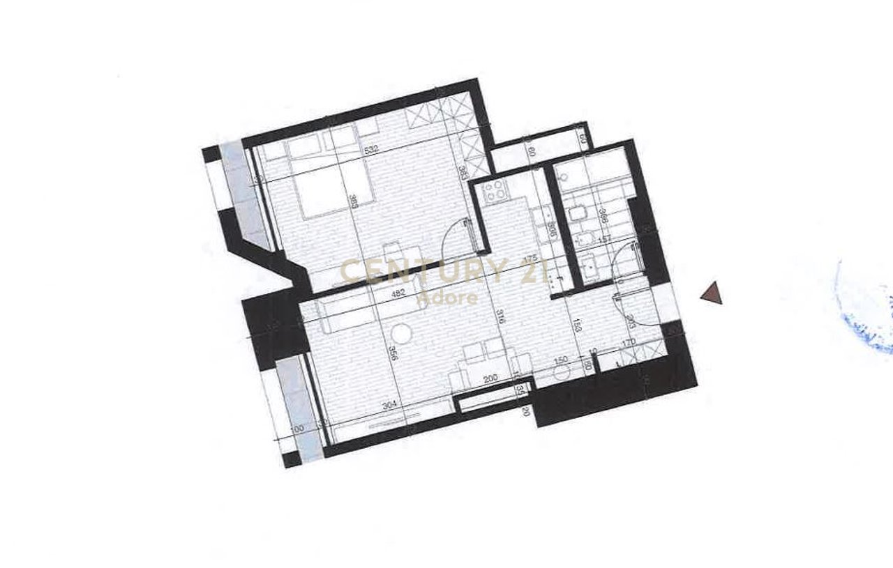 SHESIM APARTAMENT 1+1  TEK  NEW TOWER BOULEVARD, BULEVARDI I RI!
