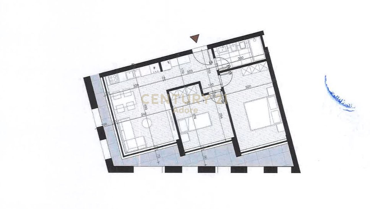 SHESIM APARTAMENT 2+1  TEK  NEW TOWER BOULEVARD, BULEVARDI I RI!